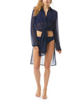 Tie-Front Convertible Shirt Swim Coating
