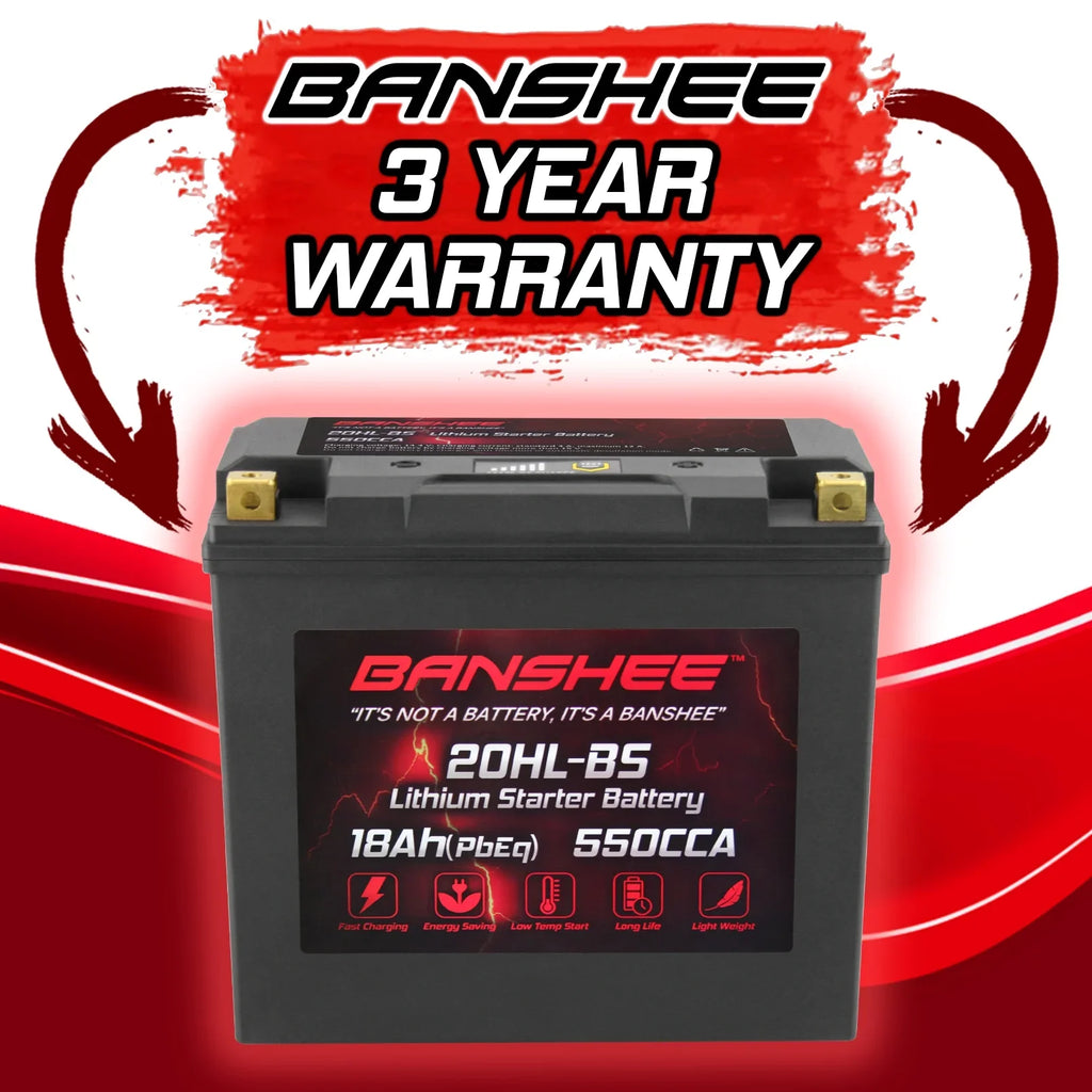 Banshee 20L-BS LiFePO4 Motorsports Battery Fitting with Sea-Doo GTX Limited iS 260 2016 to 2016