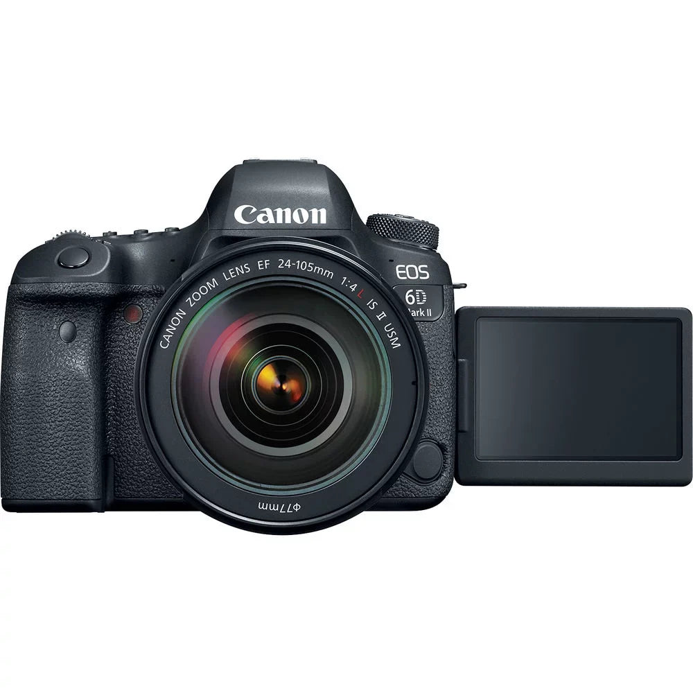 Canon EOS 6D Mark II Camera with 24-105mm f/4L II Lens (1897C009) + 64GB + More