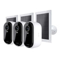 Arlo Essential Outdoor 2K Camera (2nd Generation) 3 Pack with 3 Solar Panels