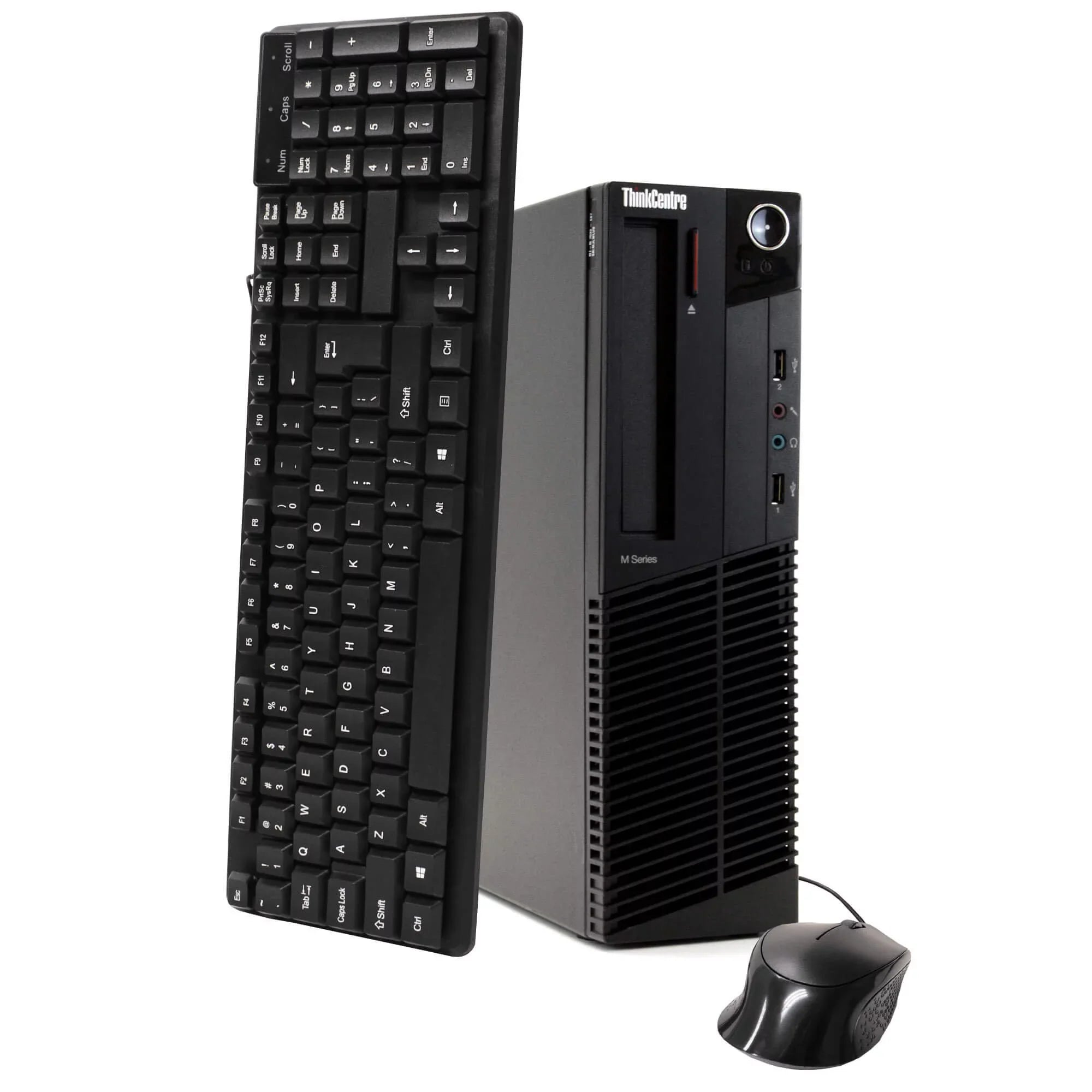 Pre-Owned Lenovo M91P Desktop Computer SFF PC Core i5 3.2GHz Win10 Pro WiFi 8GB RAM 250GB HDD 19" Monitor- (Refurbished: Like New)