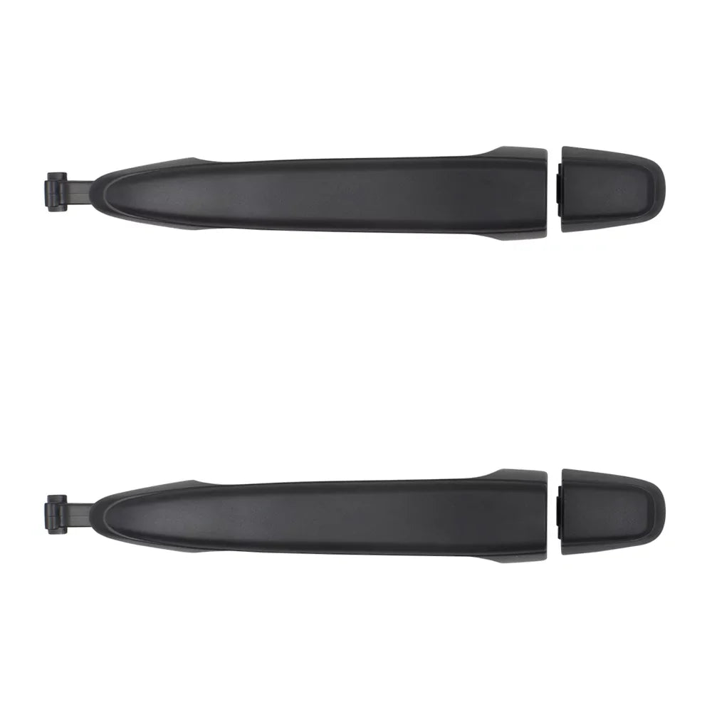 Brock Replacement Set Outside Sliding Door Handles Textured Black with Cap Suitable with 2004-2010 Sienna Van