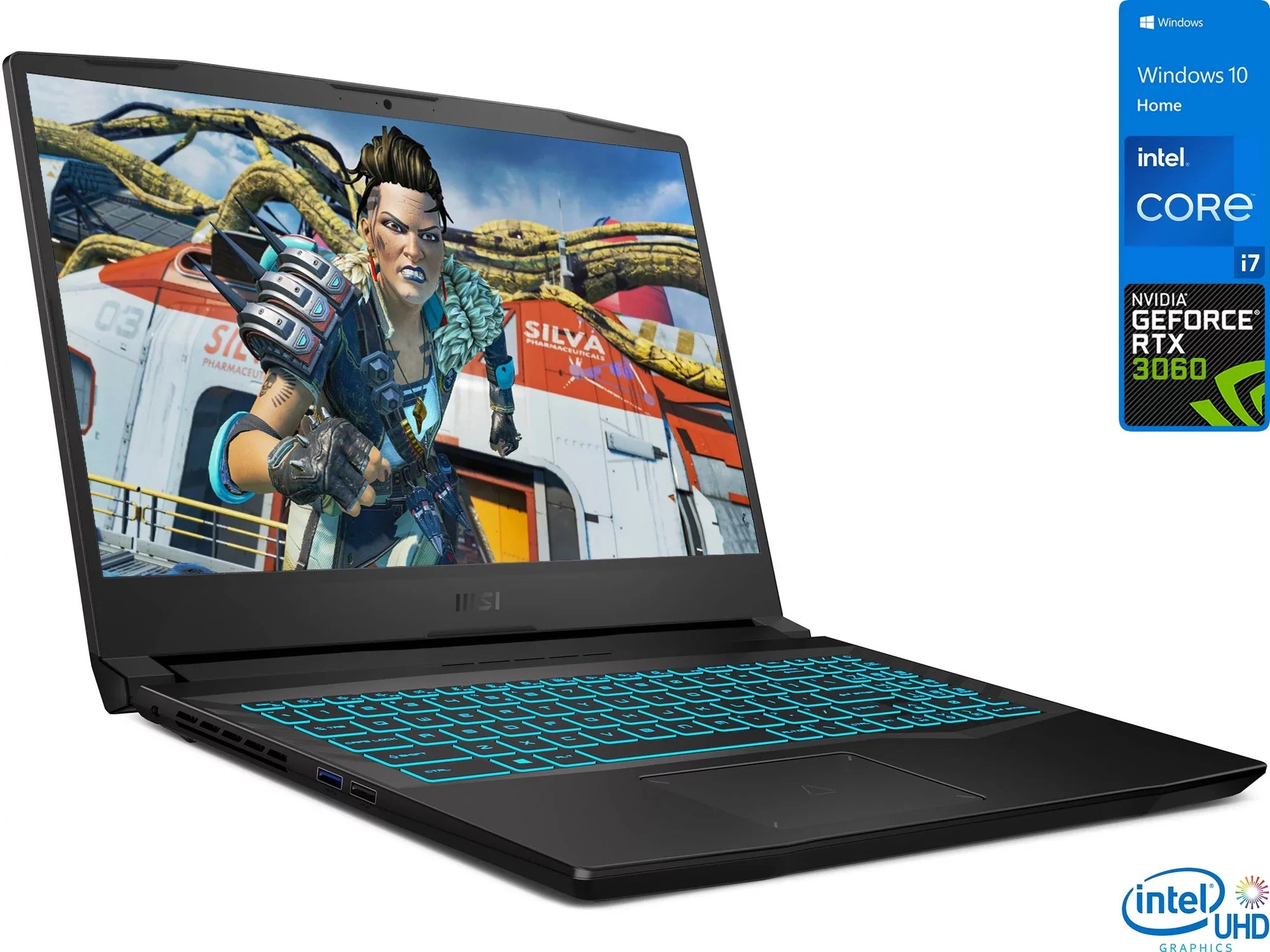MSI Crosshair 15 Gaming Laptop, 15.6" 144Hz FHD Display, Core i7-11800H Upto 4.6GHz, 32GB RAM, 512GB NVMe SSD, NVIDIA GeForce RTX 3060, HDMI, Wi-Fi, Bluetooth, Windows 10 Home