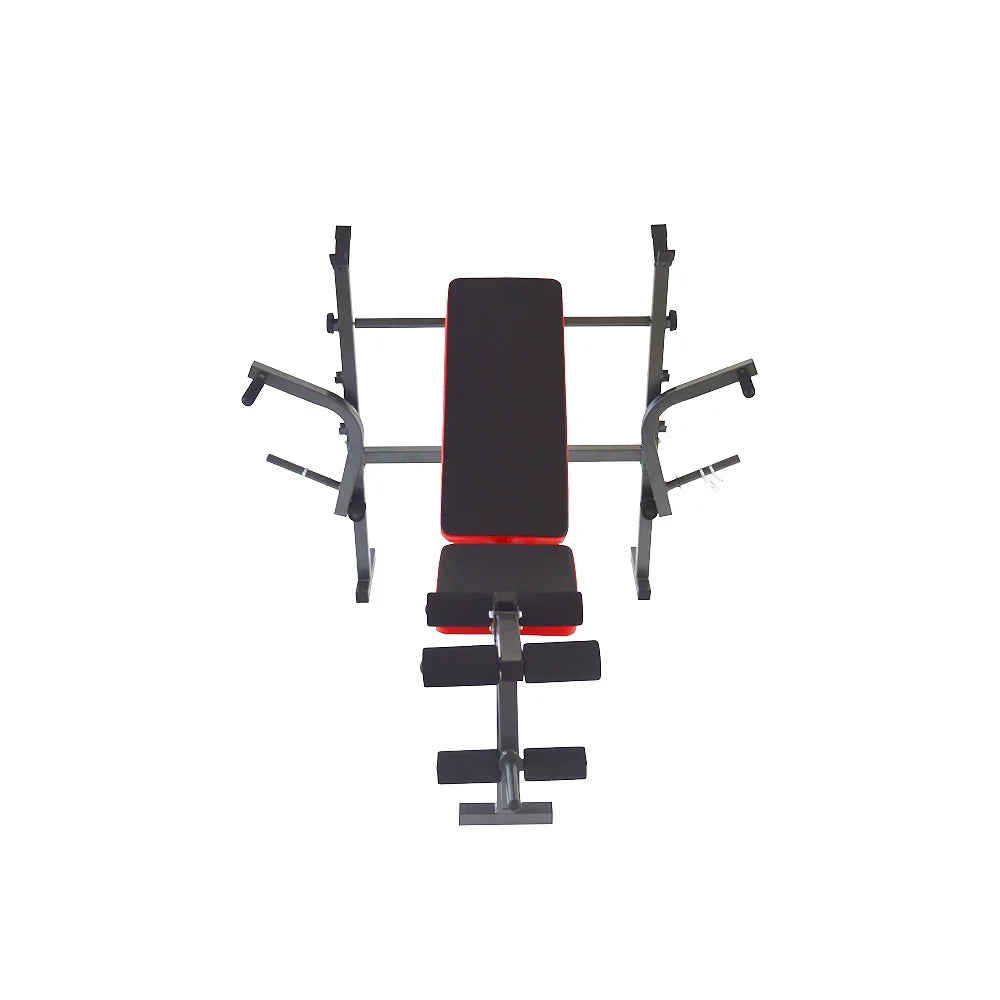 INTBUYING Adjustable Weight Fitness Bench Press Set for Workout Gym Home Exercise Lift Max Weight 120kg