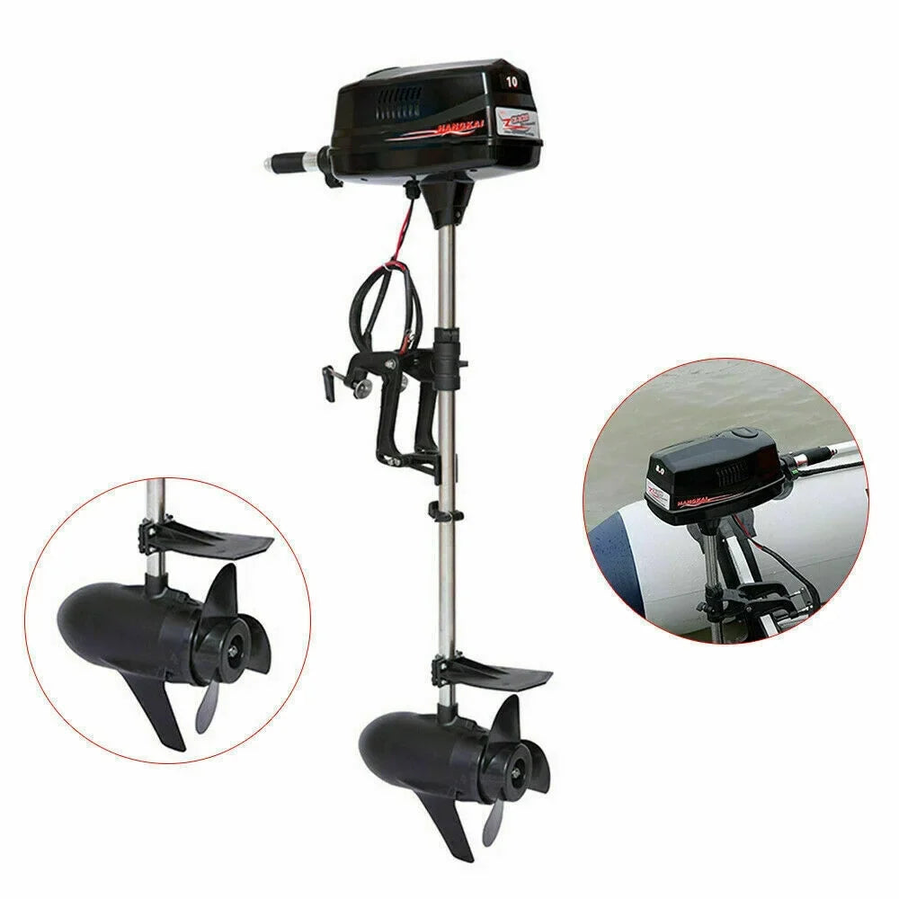 Wuzstar 60V 10HP Electric Outboard Motor Brushless Fishing Craft Engine w/Propel 2.2KW