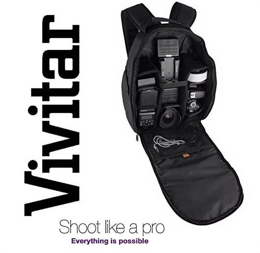Pro Deluxe Vivitar Backpack Case Camera Case Bag For Nikon D5600 D7500 D500