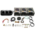 GlowShift 2002-2007 Subaru Impreza WRX Fiberglass Triple Dashboard Gauge Package with Tinted 7 Color GS5 Gauge Set