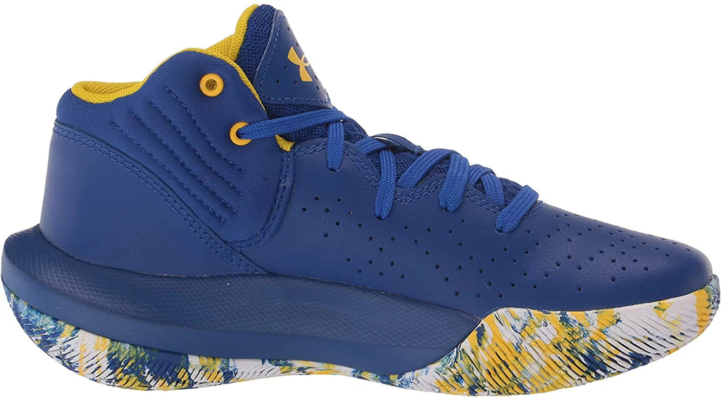 Under Armour Unisex-Child Grade School Jet 21 Basketball Shoe Big Kid 8-12 Years 5 Big Kid Royal 400/White