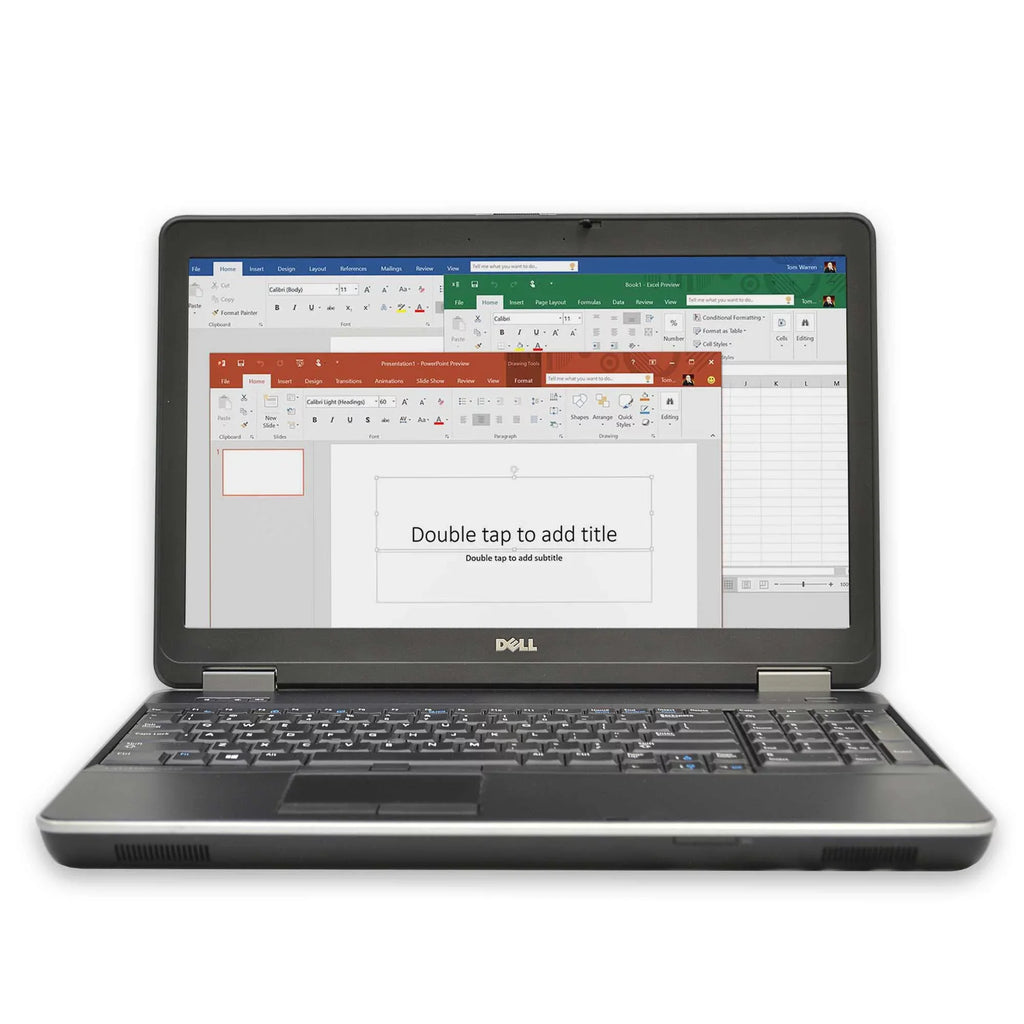 E6540 Laptop Computer, 2.60 GHz i7 Quad Core Gen 4, DDR3 RAM, SSD Hard Drive, Windows 10 Home 64Bit, 15" Screen Used