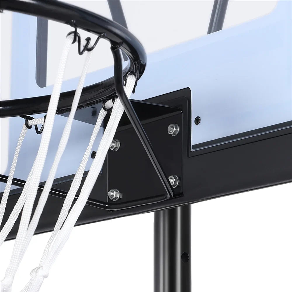 Renwick Portable Junior Basketball System Up to 8.2 Ft. for Kids, Junior and Youth for Indoor and Outdoor with Wheels