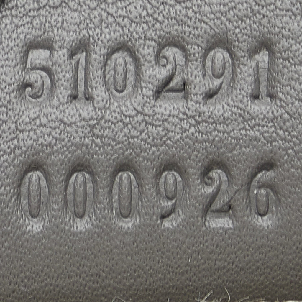 Pre-Owned Authenticated Gucci Microguccissima Satchel Calf Leather Gray Unisex (Good)