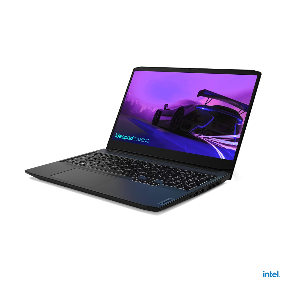 Restored LENOVO 82K100LPUS IdeaPad Gaming 3 15IHU6 15.6" FHD i7-11370H 3.3GHz NVIDIA GeForce RTX 3050 4GB 4GB RAM 1TB HDD + 256GB SSD Win 11 Home Shadow Black (Refurbished)