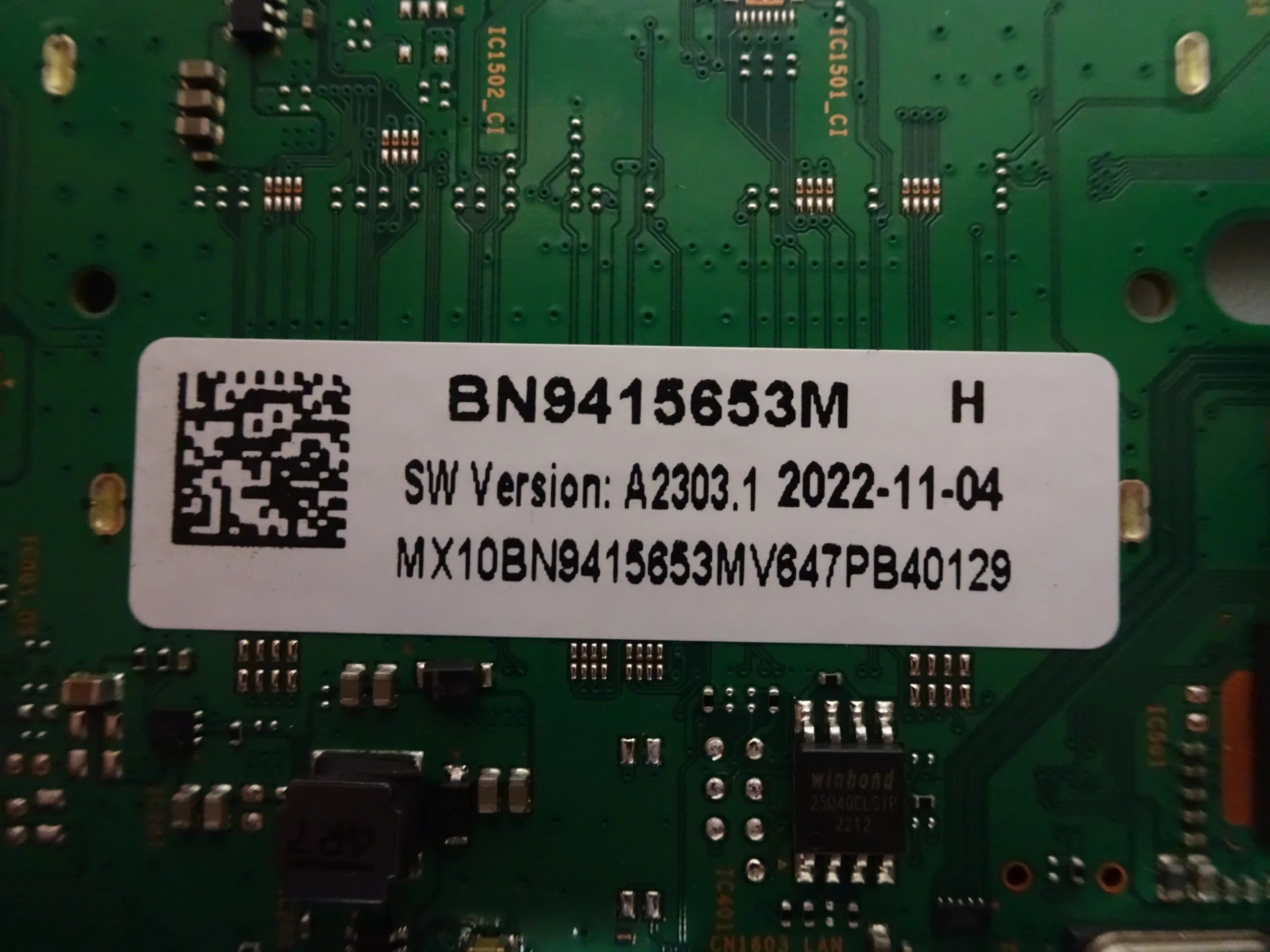UN40N5200AFXZA Main Board BN94-15653M