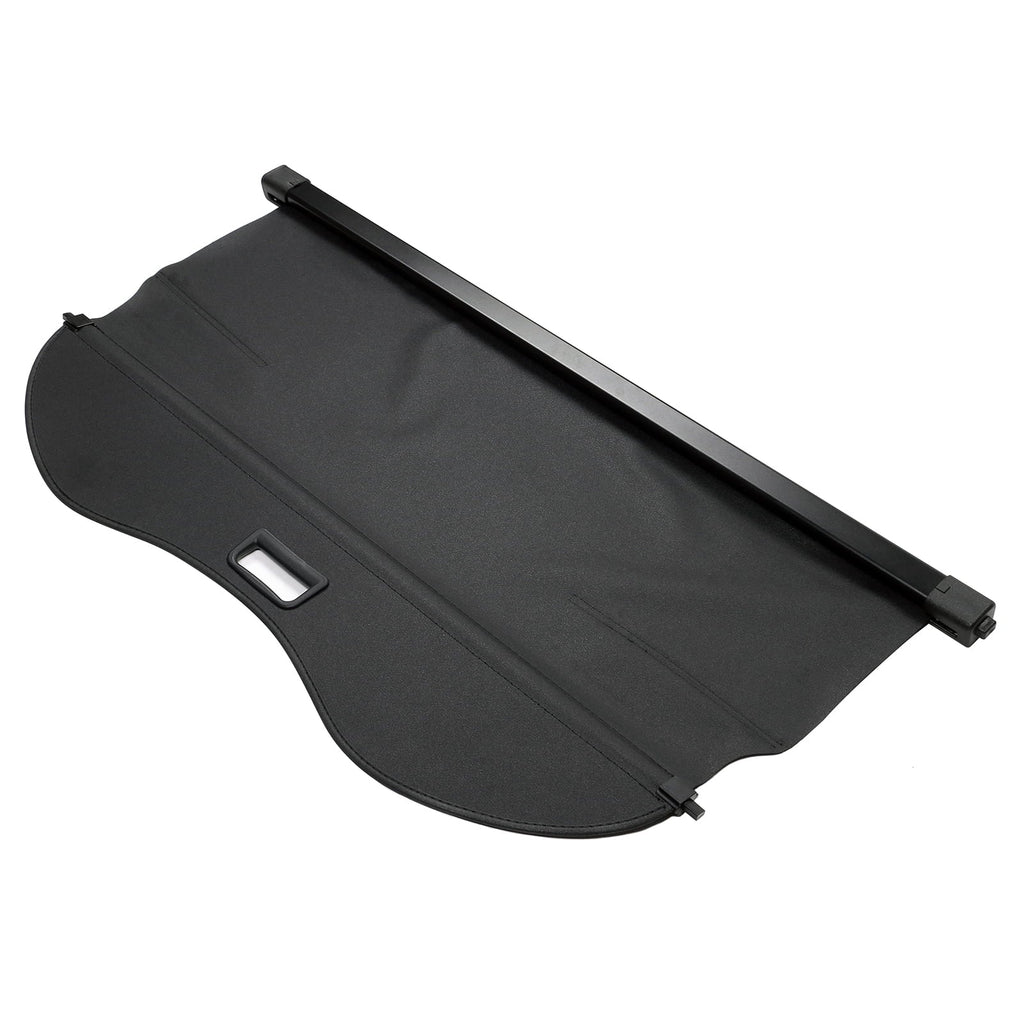 Ikon Motorsports Cargo Shield Suitable With 2013-2019 Ford Escape All Models PVC & Aluminum Rod Black Security Rear Trunk Shield Security Retractable Shield