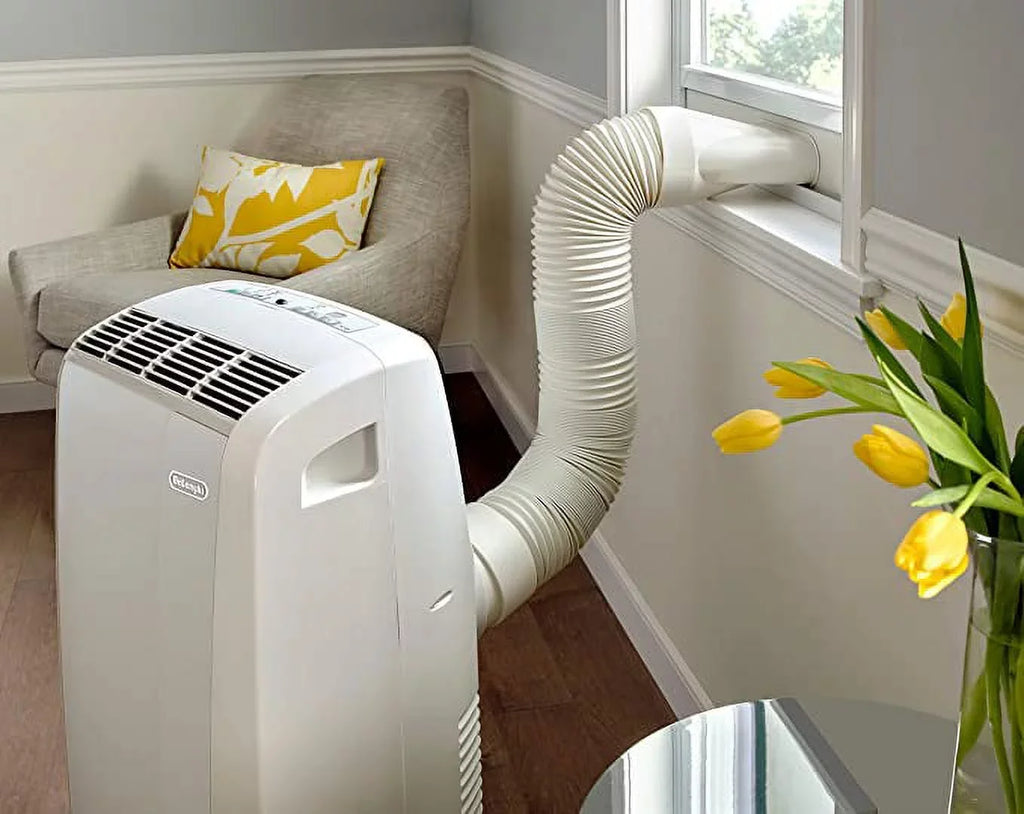 Restored DeLonghi 6,700 BTU (10,000 BTU ASHRAE) 3-Speed Portable Air Conditioner with Dehumidifier (Refurbished)