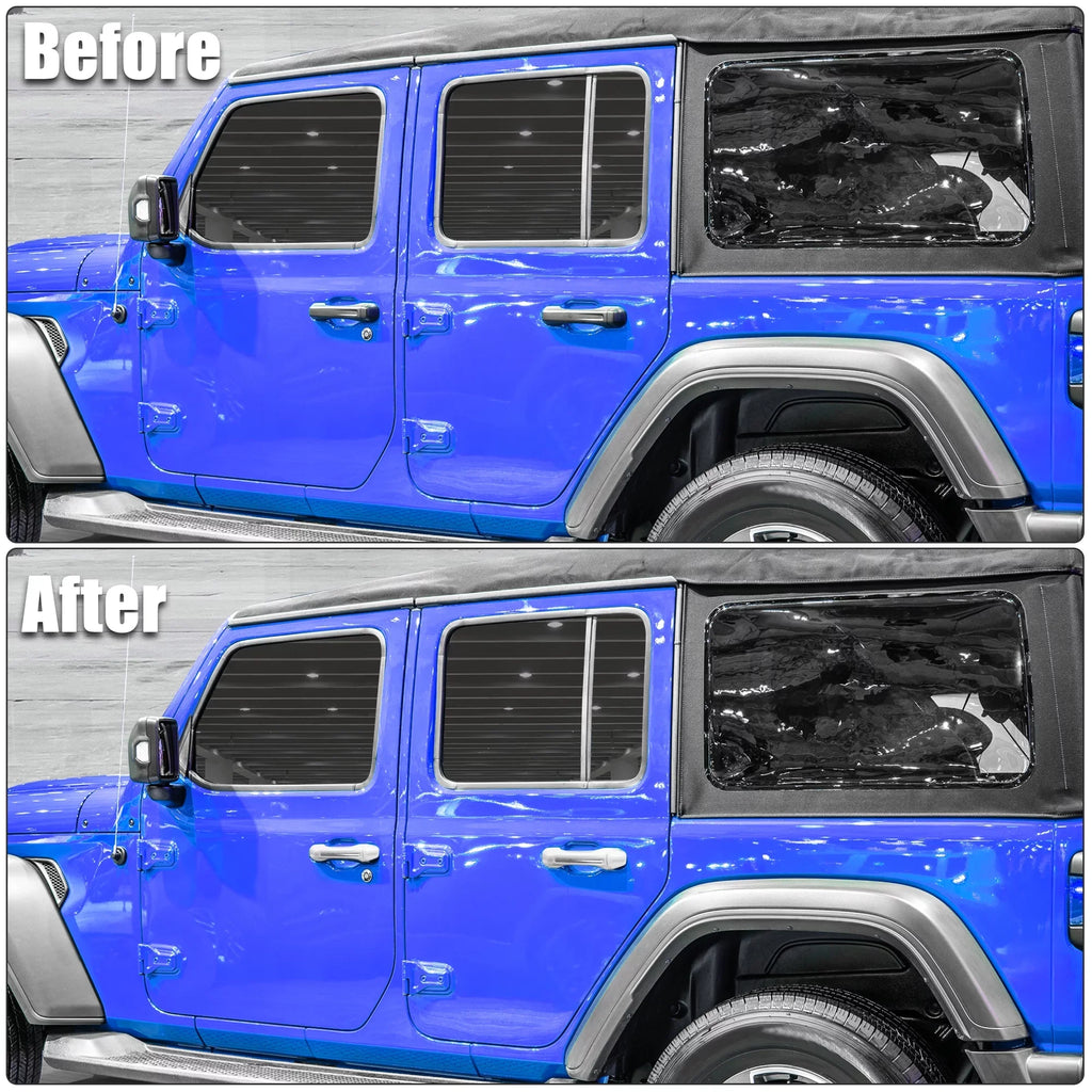 Silver Tone Door Handle Trim Wrap Kit and Tailgate Handle Wrap for Jeep Wrangler JL JLU 2 & 4 Doors 2018-2021
