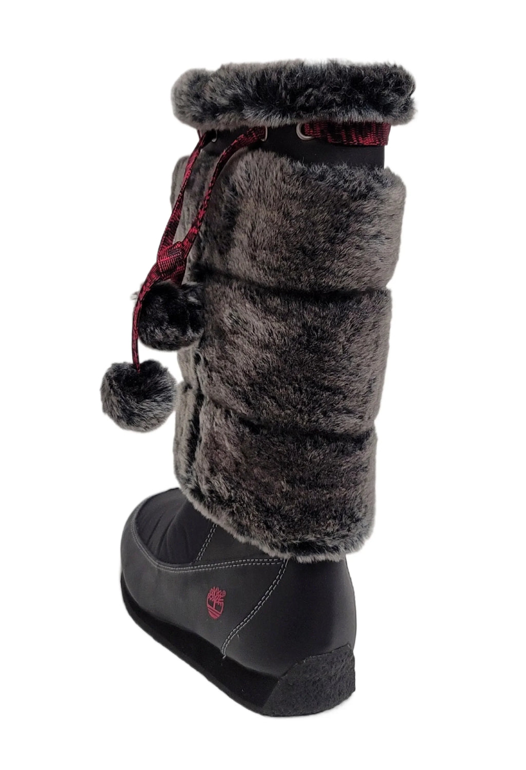 Timberland Junior Big Kid Winterberry Tall Fur Medium Boot Black 59994 size 4.5 US