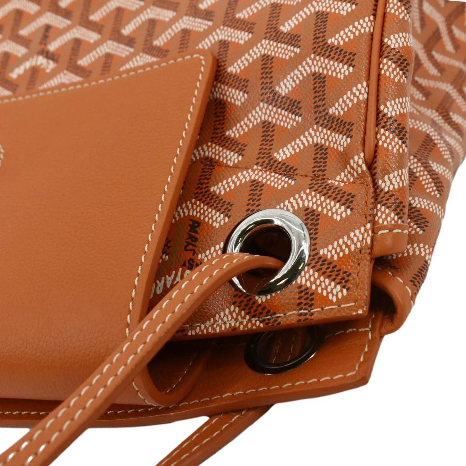 Pre-owned GOYARD Rouette Soft Canvas Shoulder Bag Orange