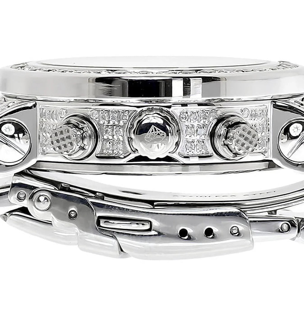 Ladies White Icetime Platinum Diamond Watch PT 01(3 ct)