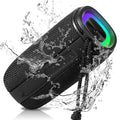 UrbanX X808 Bluetooth Speaker, IPX5 Waterproof Speakers 360° HD Surround Sound with Punchy Bass, True Wireless Pairing, BT5.3, Portable Speaker for LG G7 One - Black