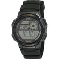 Casio Men's World Time Sport Watch with Black Resin Strap AE1000W-1AVCF