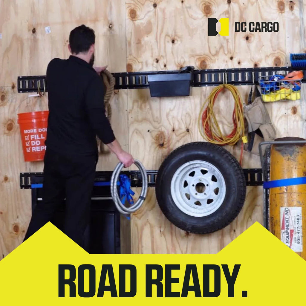 DC Cargo E-Track Basket | Trailer Organizing Storage Pail | 13" x 7-1/8" x