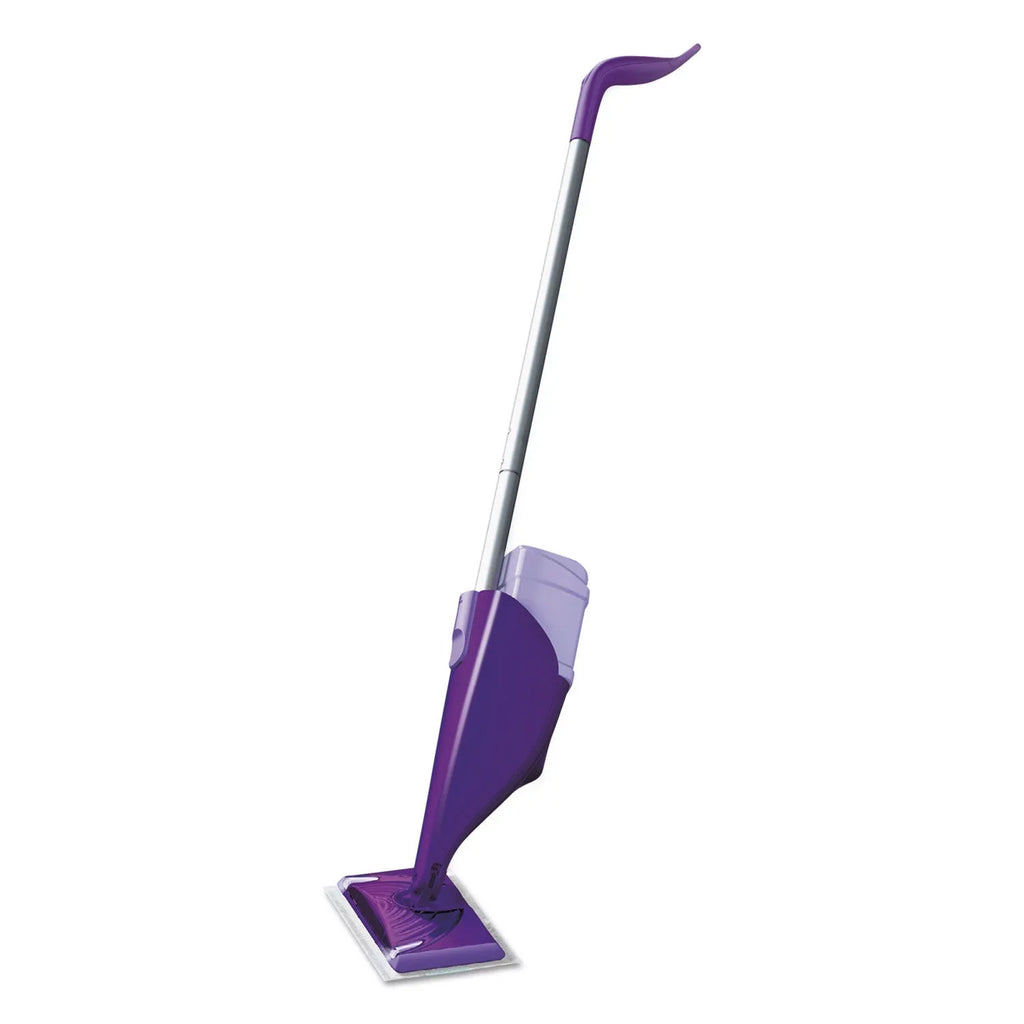 Swiffer WetJet Mop 11 x 5 White Cloth Head, 46" Purple/Silver Aluminum/Plastic Handle, 2/Carton