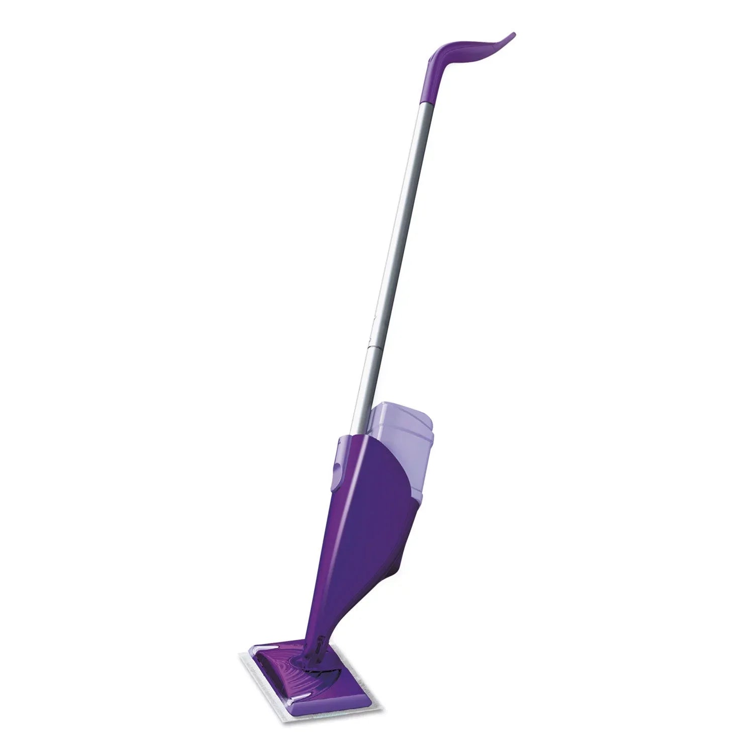 Swiffer WetJet Mop 11 x 5 White Cloth Head, 46" Purple/Silver Aluminum/Plastic Handle, 2/Carton