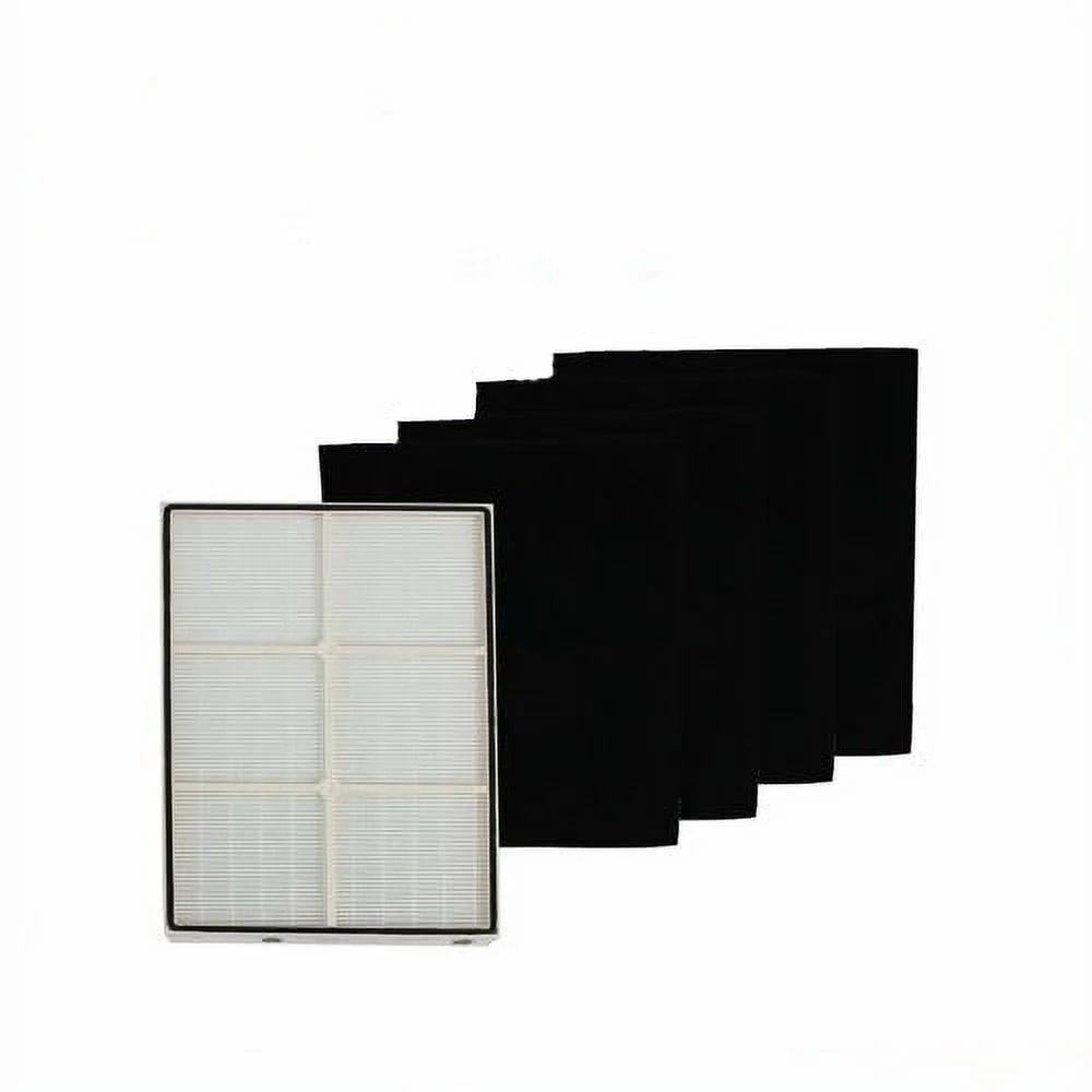 Whirlpool Fitting HEPA Purifier Filter + Pre-Carbon Filters Fits Non-OEM Whispure Purifier Models AP450 AP510 (Whirpool Filter + 4 Pre-Carbon Black Filters)