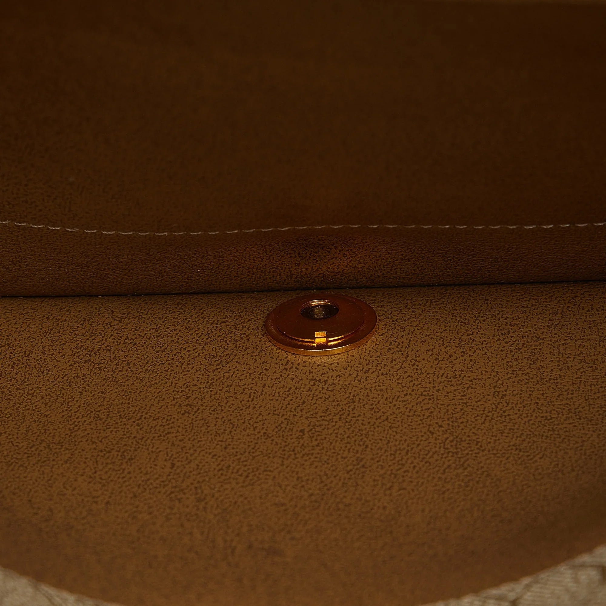 Pre-Owned Authenticated Dior Chain Crossbody Calf Leather Brown Crossbody Bag Unisex (Good)