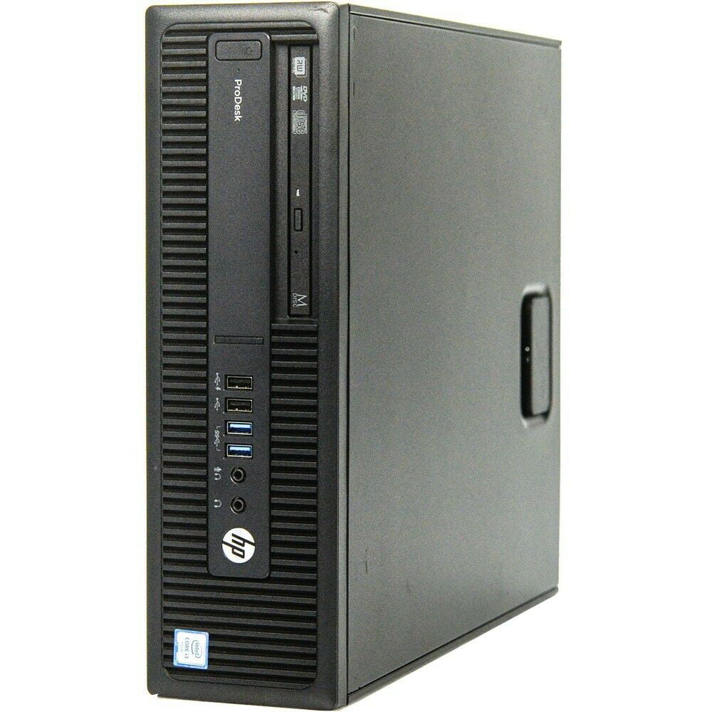 Pre-Owned HP 600 G2 Desktop Computer Pentium G4400 3.3GHz CPU 8GB Ram, 120GB SSD, 1TB HDD, Keyboard & Mouse, WiFi, DVD, Win10 Pro PC (Refurbished)