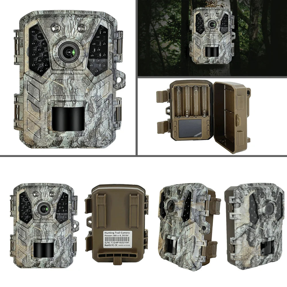 Mini 24MP Hunting Trail Camera Wildlife Waterproof Cam 1080P with Night Vision