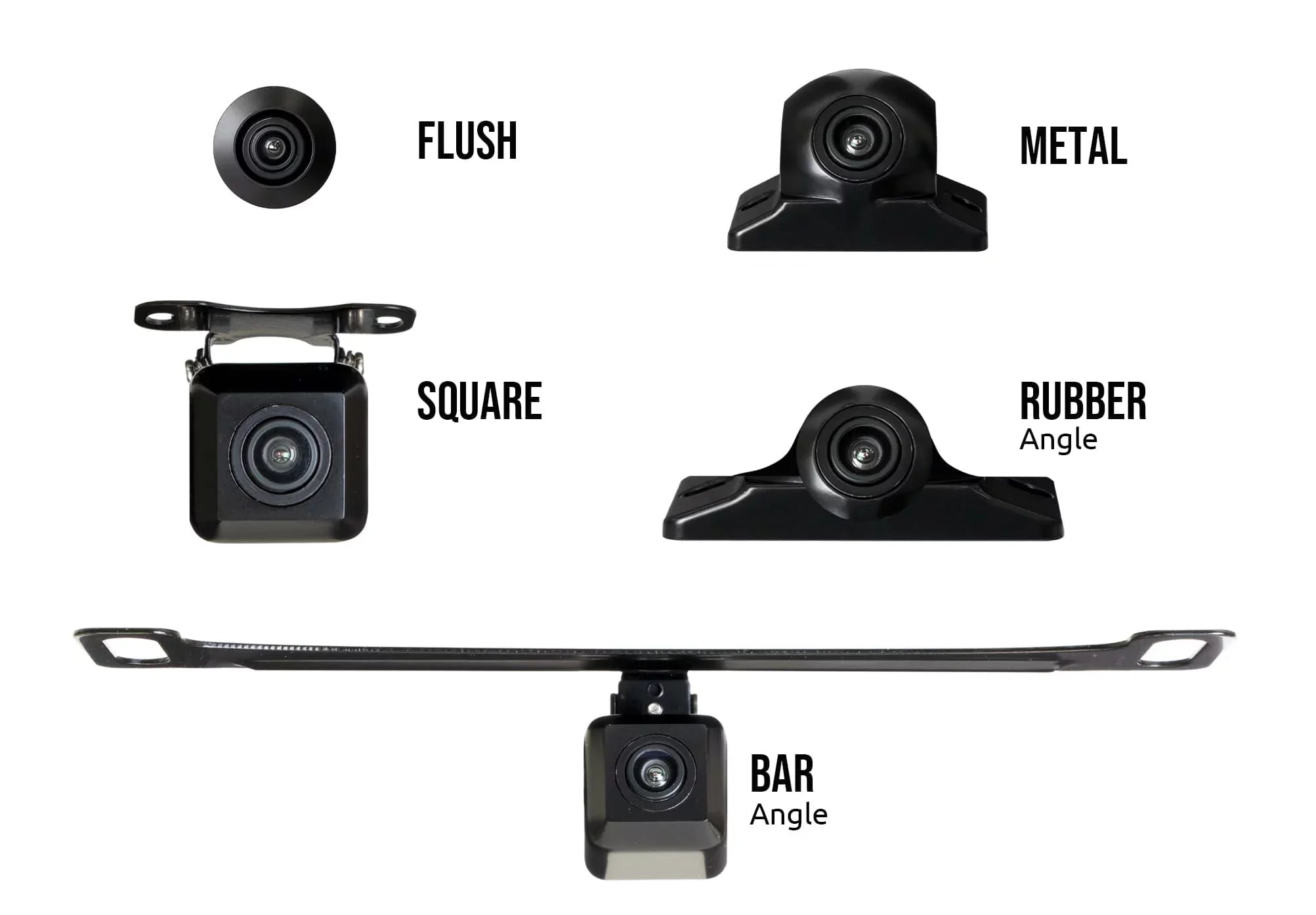 NVX XC5N1 World's first 5-in-1 Universal Rearview Backup Camera Solution - Includes 5 different mounting options in one amazing package