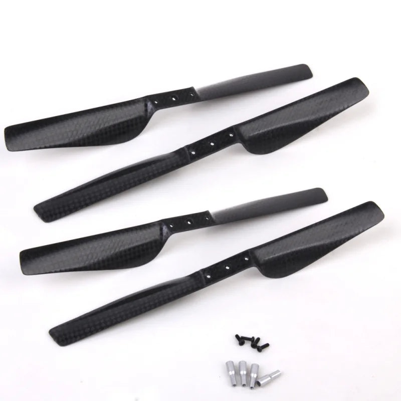 2 Pairs Carbon Fiber CW CCW Propeller for Parrot AR .0 & 2.0 Black
