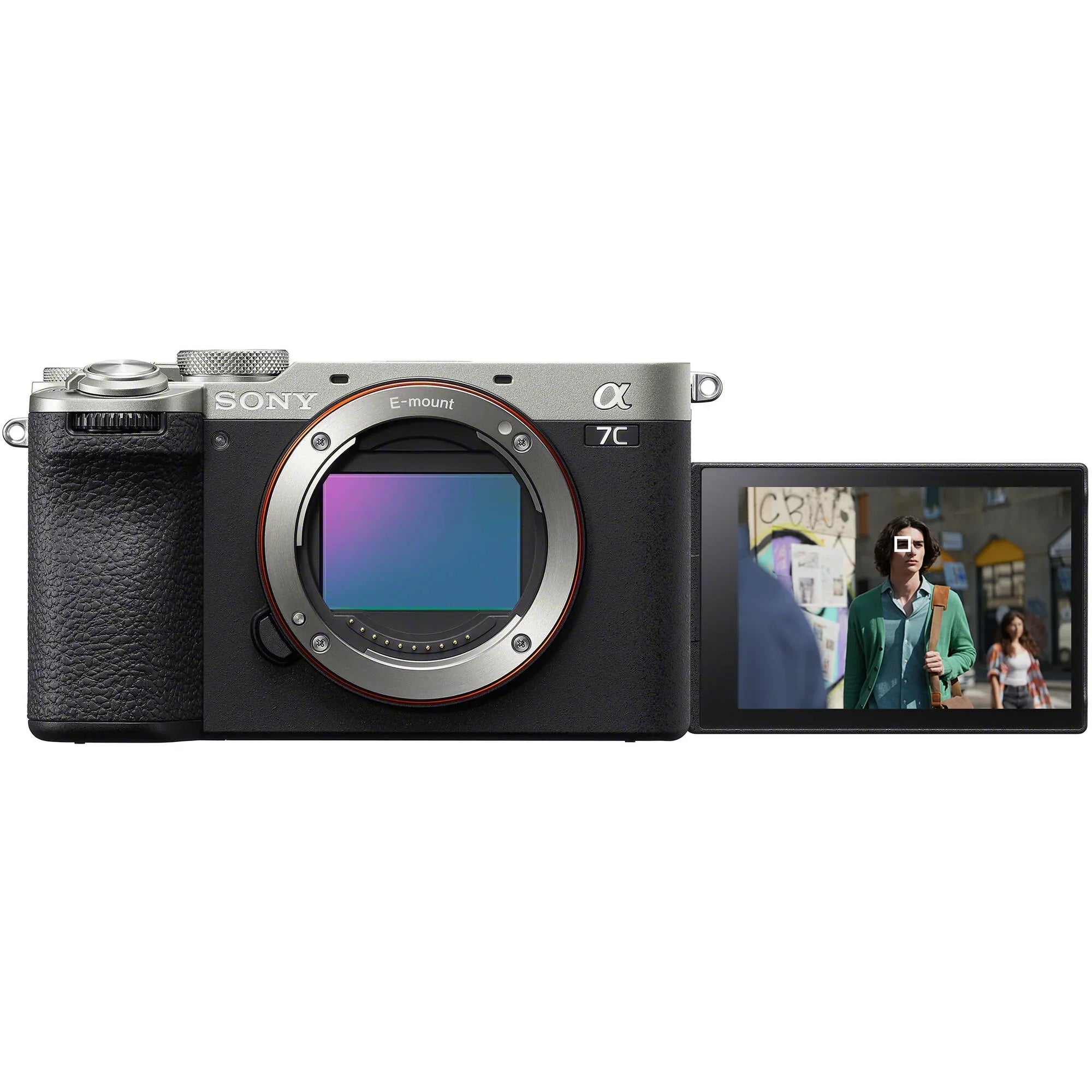 Sony a7C II Full Frame Mirrorless Interchangeable Lens Camera Body Silver ILCE-7CM2/S Bundle with Deco Gear Photography Bag Case + Extra Battery + Dual Charger + Tripod + Software Kit & Accessories