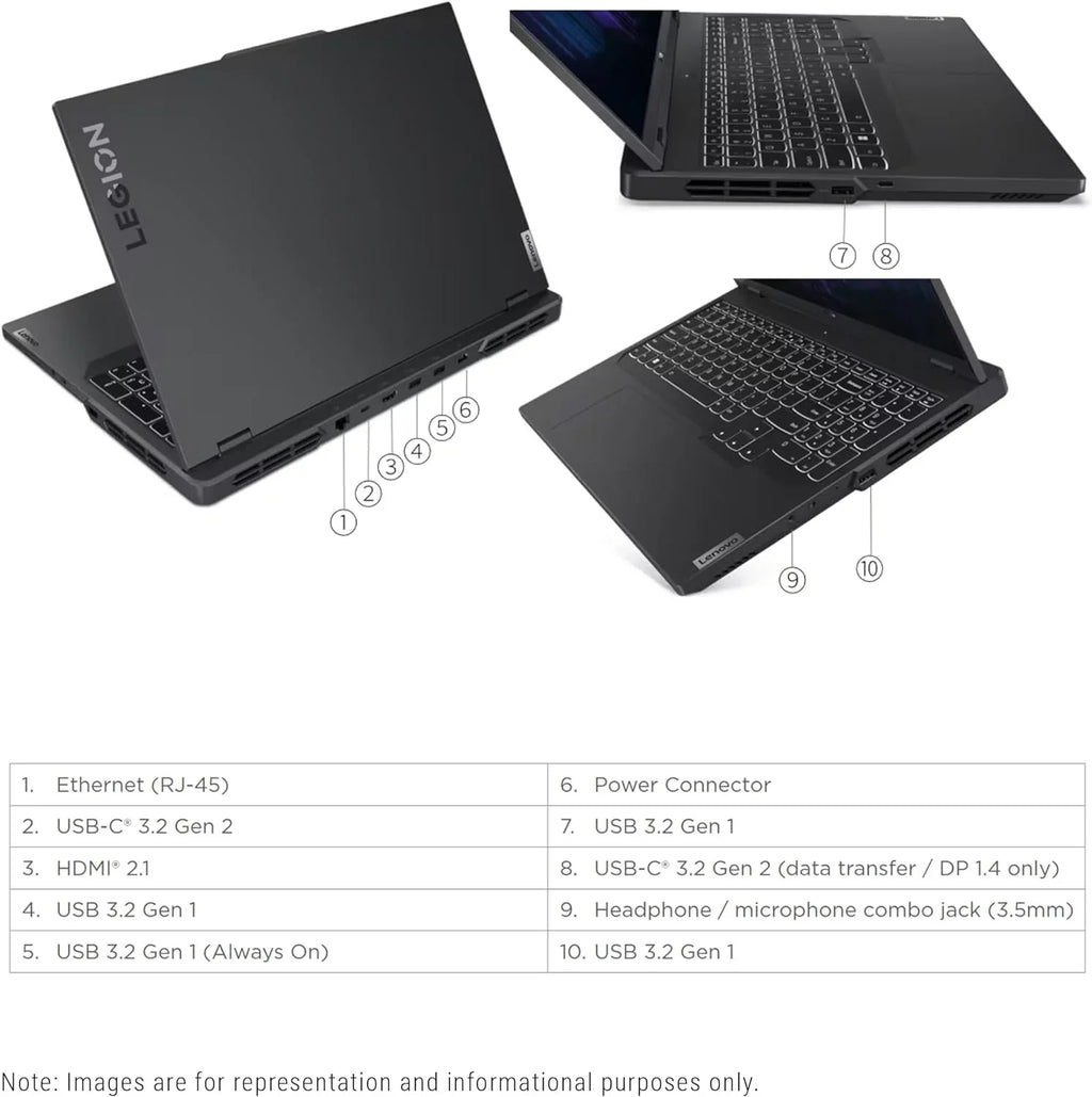 Lenovo Legion Pro 5i Gaming Laptop, 13th Gen Core i7-13700HX, 16 GB DDR5 Ram, 2 TB PCIe SSD, 16" WQXGA(2560x1600), Nvidia Geforce RTX 4060, Windows 11 Home