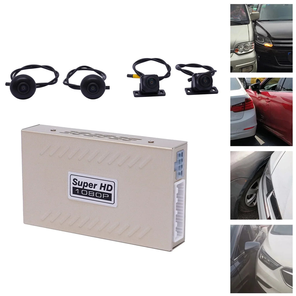 Miumaeov 1080P 4-camera Car DVR Recording 360° Seamless Bird View Panoramic System Kits
