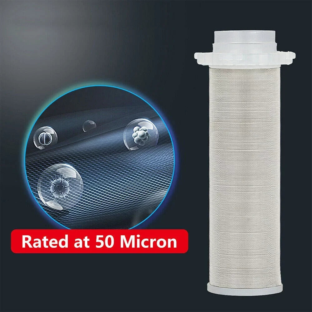 Jahy2Tech Whole House Water Pre-Filter Reusable Sediment Filter 50 Microns Plumbing