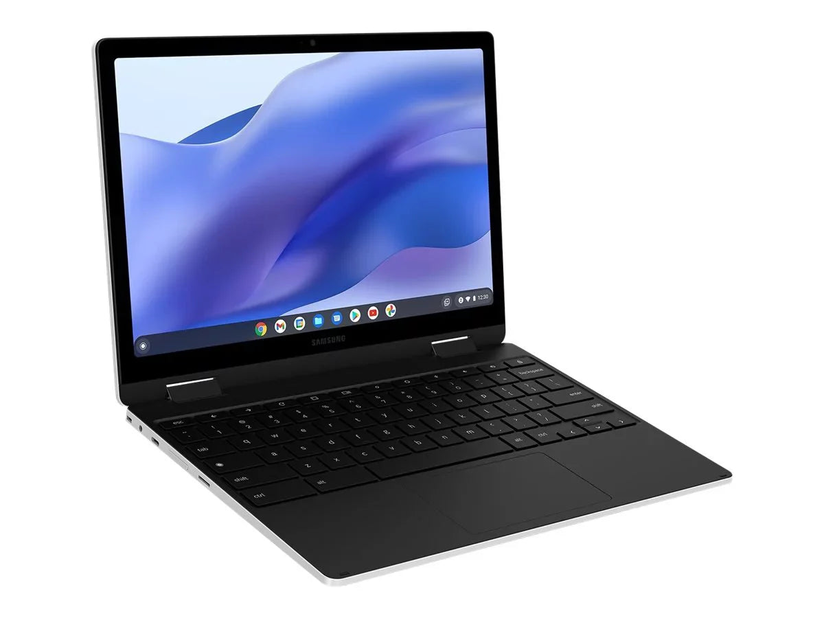 Samsung Galaxy Chromebook 2 360 - Flip design - Celeron N4500 / 1.1 GHz - Chrome OS - UHD Graphics - 4 GB RAM - 128 GB eMMC - 12.4" touchscreen 2560 x 1600 (WQXGA) - Wi-Fi 6 - silver - kbd: US