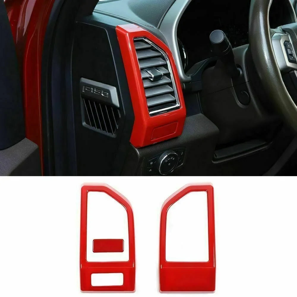 Teledu F150 Red 28pcs Full Interior Set Center Console Wrap Trim Kit