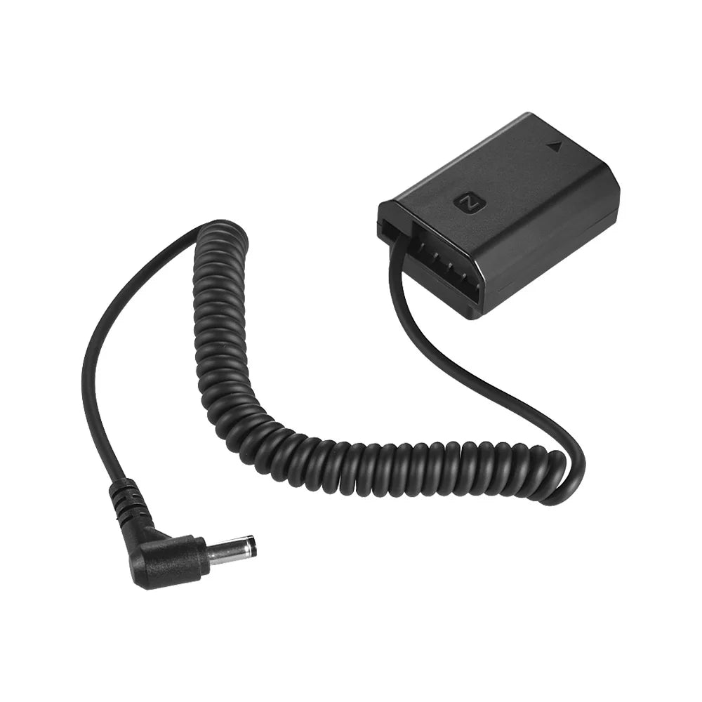 NP-FZ100 Dummy Battery Pack Coupler Connector Cable, Adapter for Sony A7III A9 A7RIII A7SIII, Long-lasting Solution