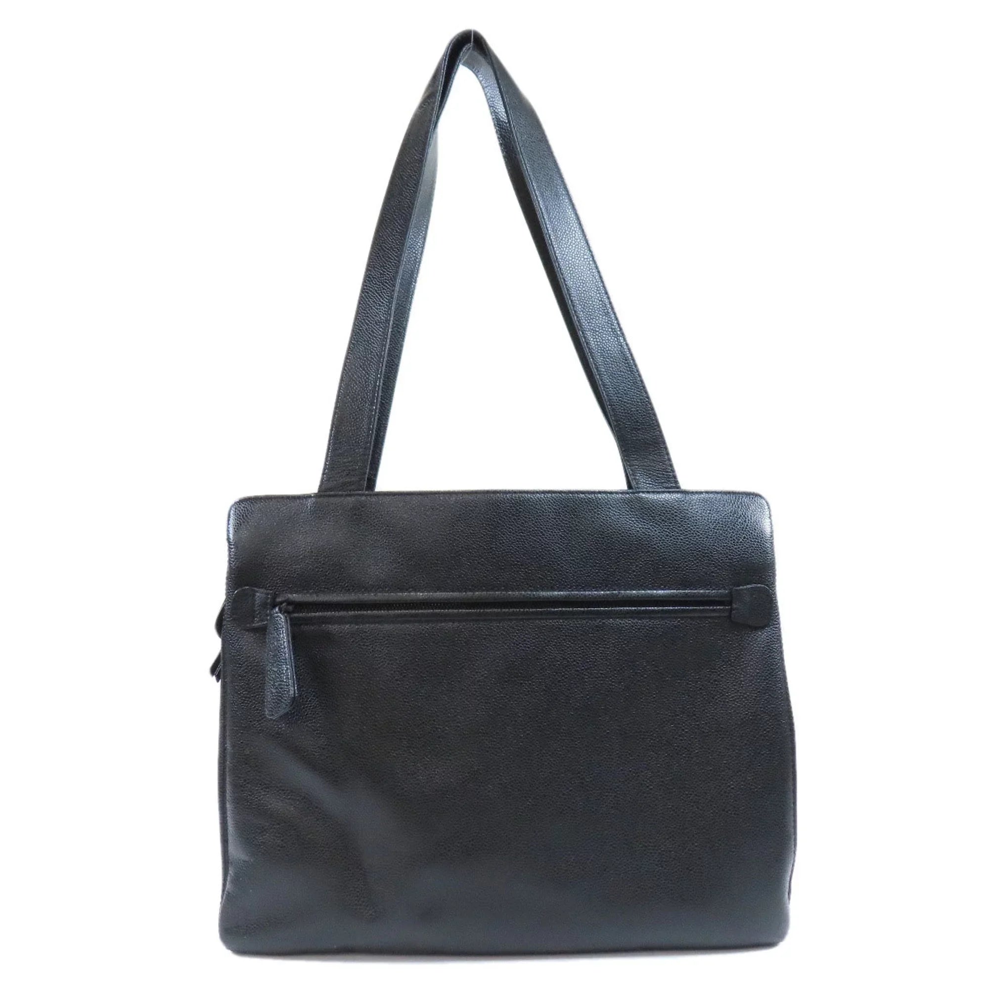 Pre-Owned Chanel coco mark tote bag caviar skin ladies CHANEL (Good)