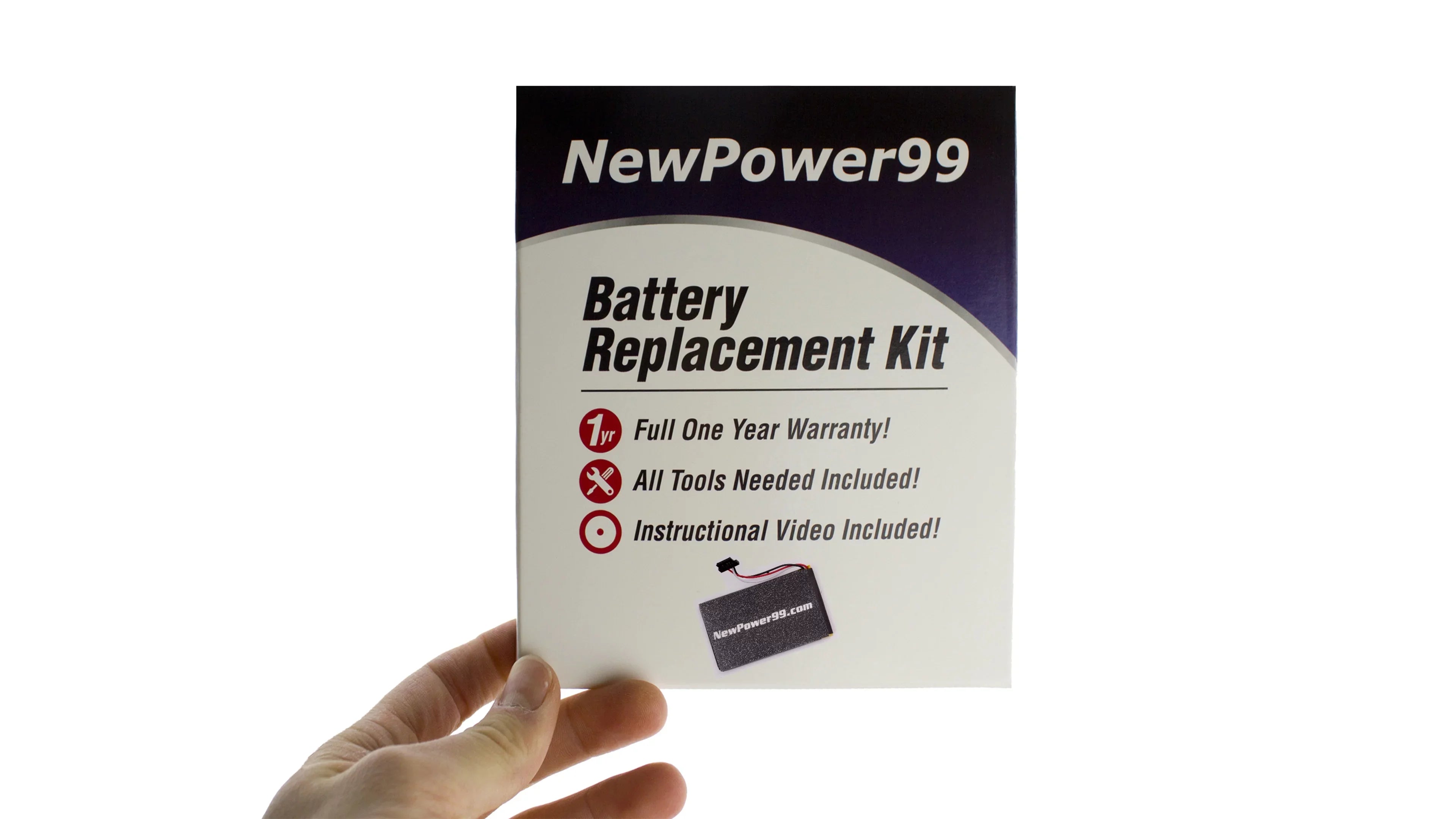 Garmin Nuvi 57 Battery Replacement Kit with Tools, Video Instructions, Extended Life Battery and Full One Year Warranty