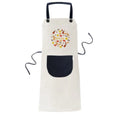 Spain Flamenco Music Food Apron Adjustable Bib Cotton Linen BBQ Kitchen Pocket Pinafore