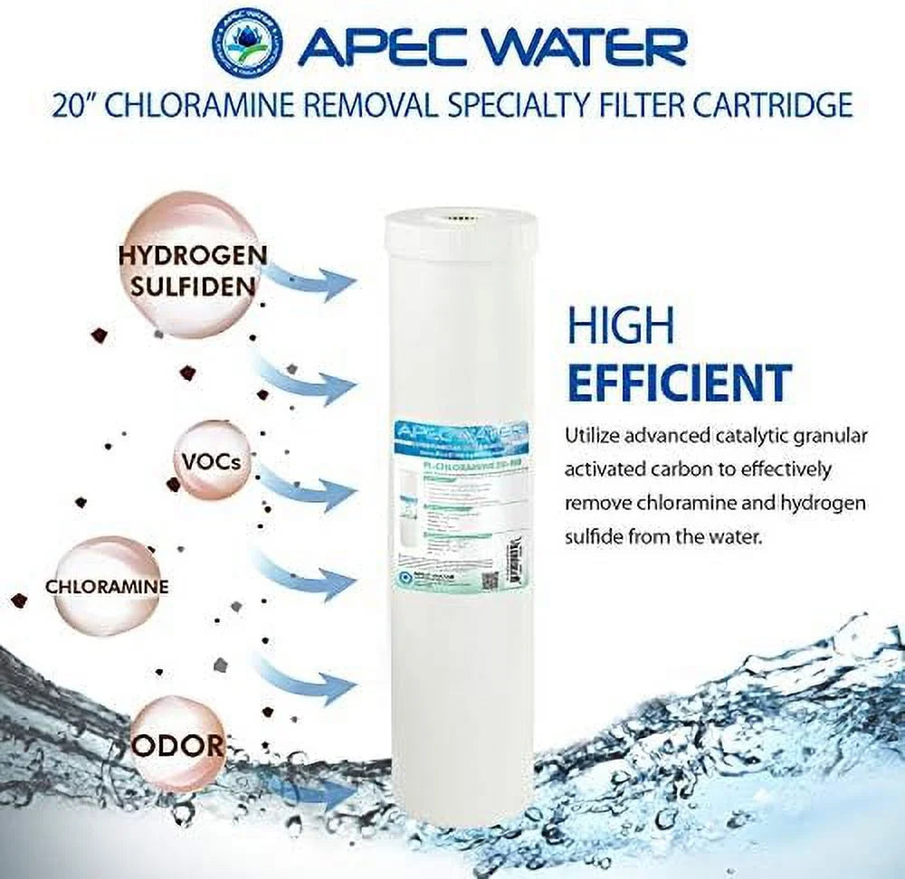 systems 20" replacement specialty filter chloramines hydrogen sulfide removal (fi-chloramine20-bb)