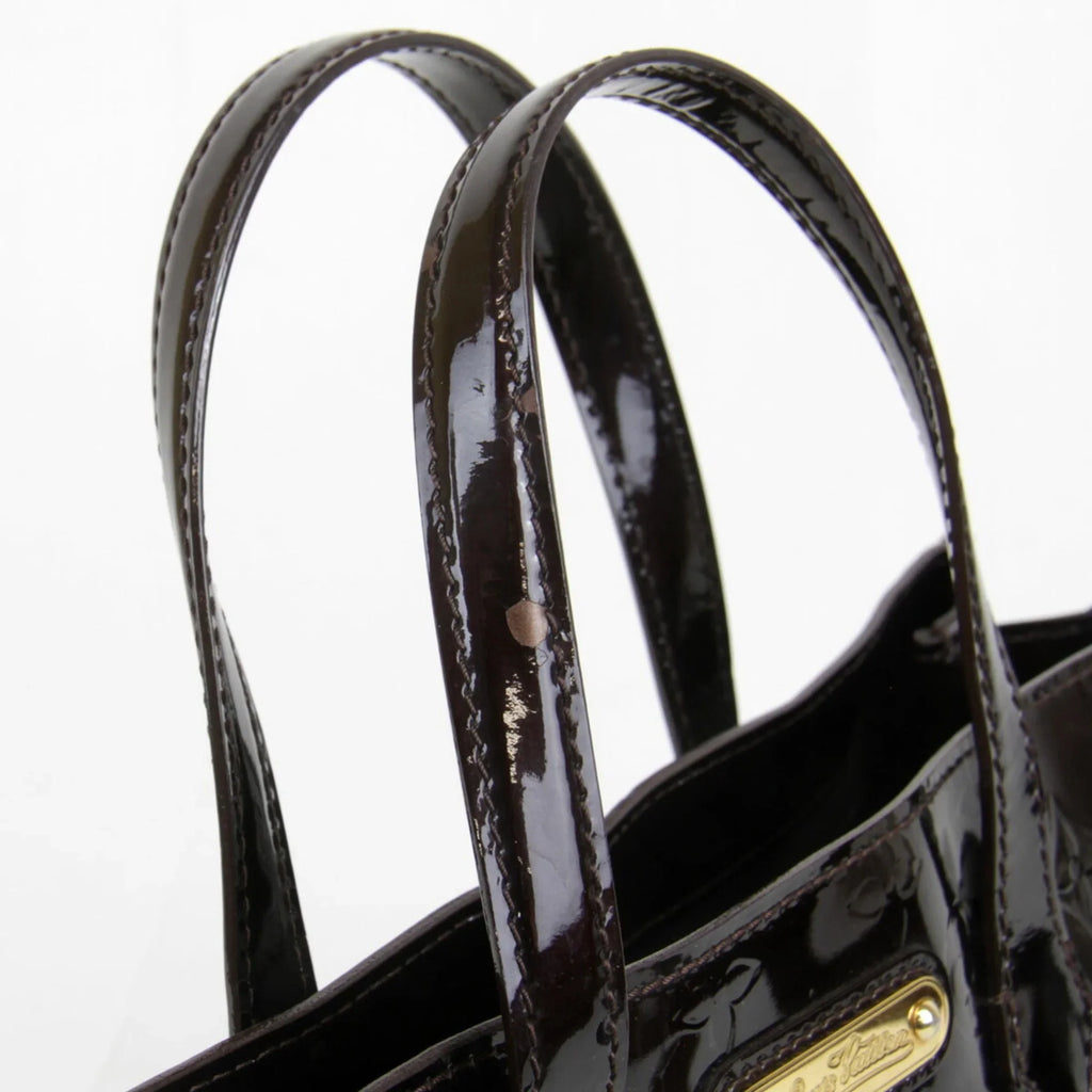 Pre-Owned LOUIS VUITTON Wilshire PM M93641 Handbag Monogram Vernis Amarant Women's (Good)