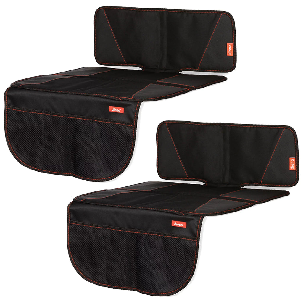 Diono Super Mat 2 Pack Car Seat Protector, Crash Tested, Water Durable Black