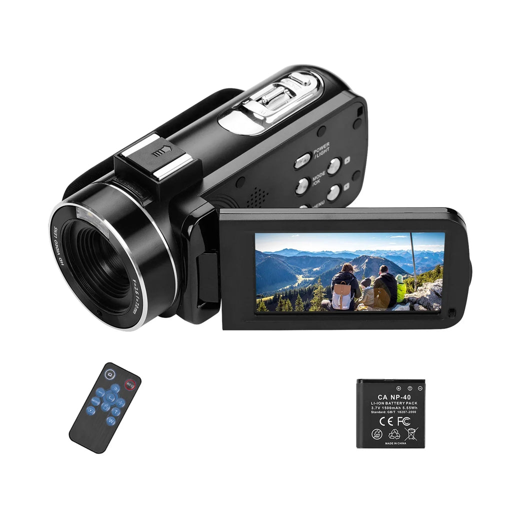 Andoer-2 Video Camera,Inch IPS Monitor IPS Monitor Burst 3.0 Inch IPS Monitor Burst Function DV Professional Video 4K Handheld Camera 3.0 Inch Video Camera AINN