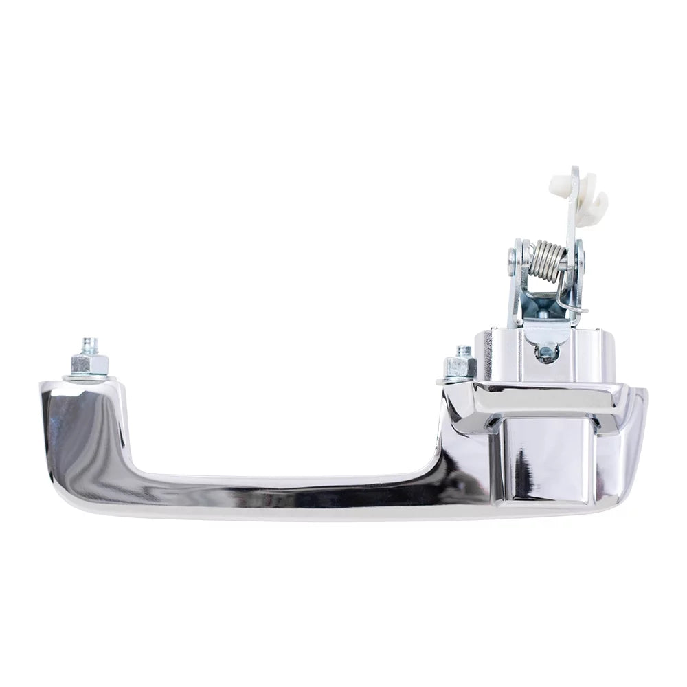 Brock Replacement Pair Set Outside Exterior Front Rear Chrome Door Handles Fitting with Pickup Truck SUV Van 55075649 55075648