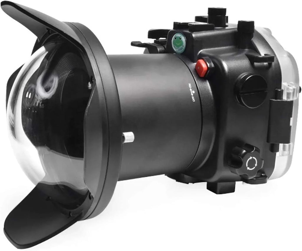 Seafrogs [40M/130FT] Underwater Housing Waterproof Case w/ 6 Inch Dome Port Kit for Sony A7R IV A7R4 ILCE-7R IV Matching with Sony FE 16-35mm F/4 28-70mm F3.5-5.6, 12-24mm F4 G Lens-Black